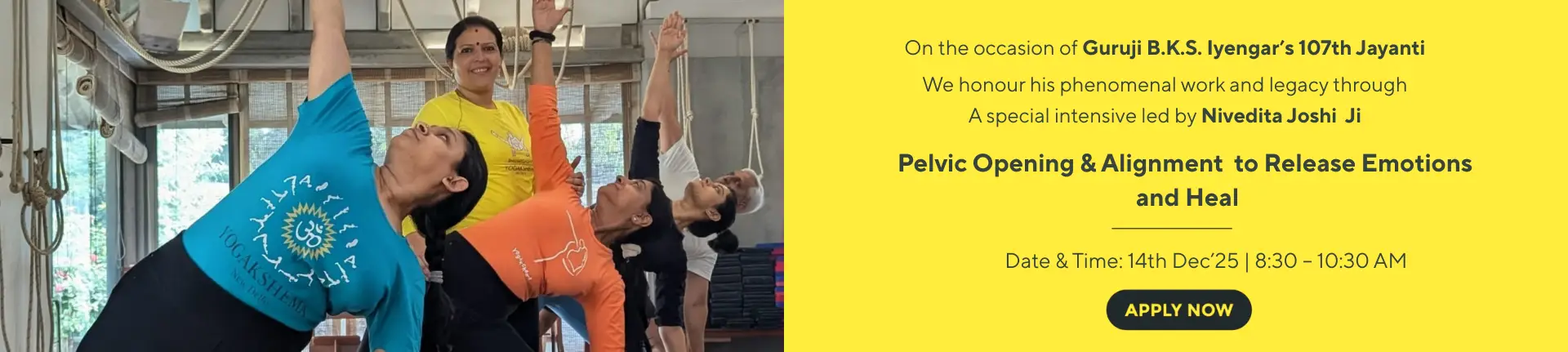 Guruji BKS Iyengar's 107th Jayanti